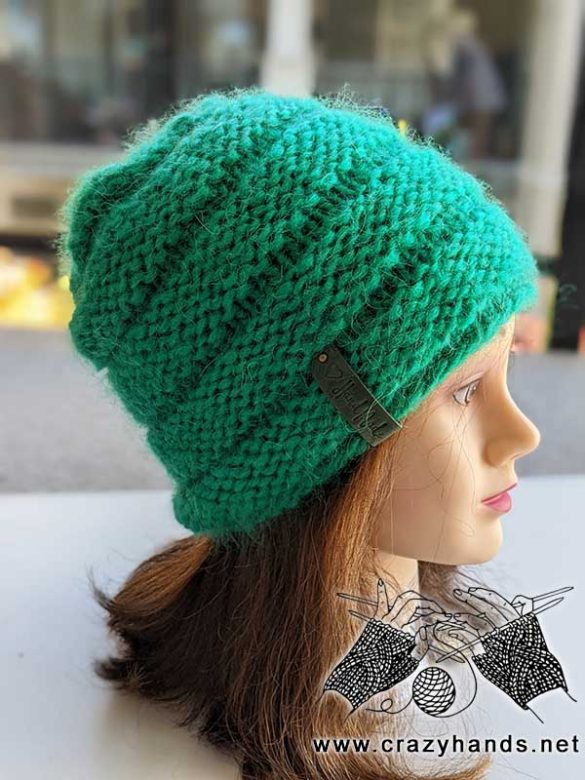 Free Knit Reversible Chunky Hat Pattern · Crazy Hands