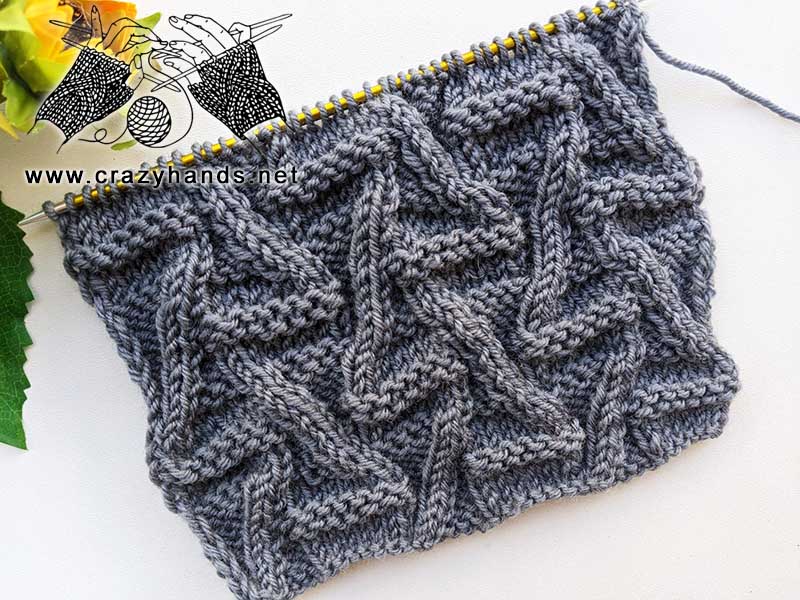 knit z-line stitch pattern