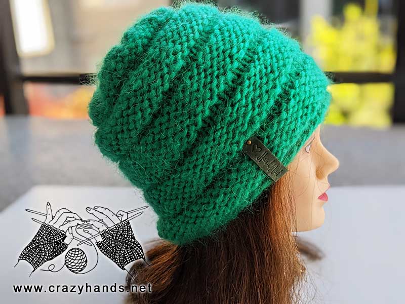 reversible chunky hat knitting pattern