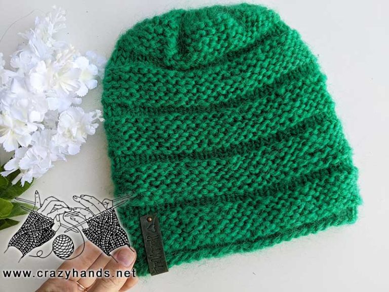 Free Knit Reversible Chunky Hat Pattern · Crazy Hands