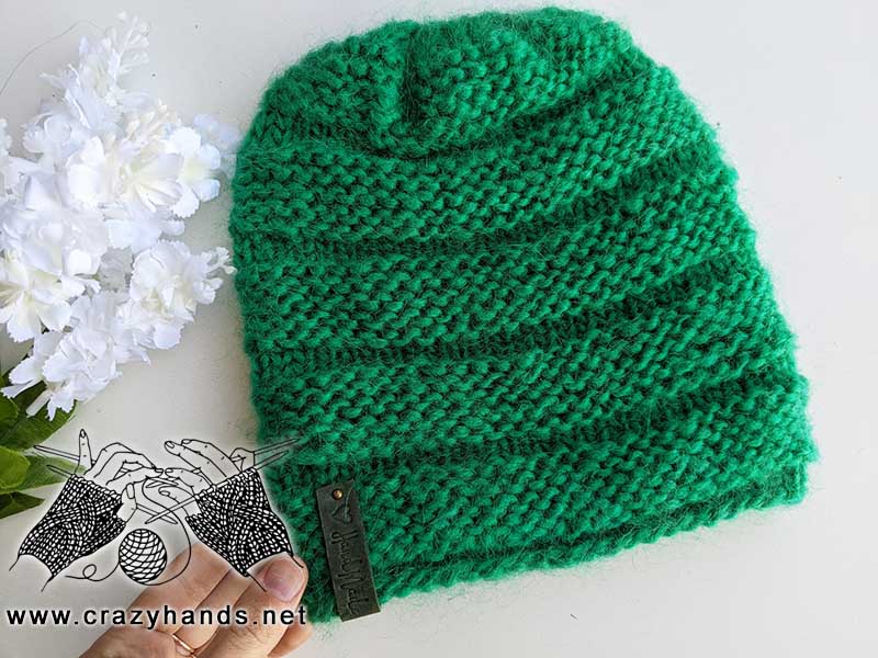 reversible knit chunky hat