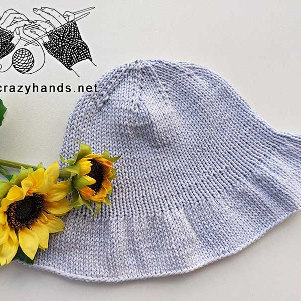 summer knit bucket hat pattern