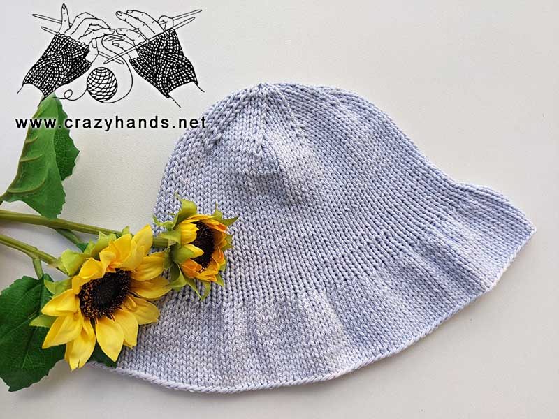 summer knit bucket hat pattern