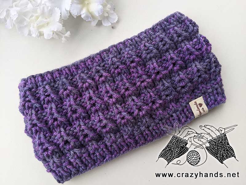 torch knit headband pattern