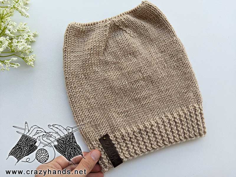 knit cat ears hat on the flat surface