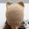 knit cat ears hat pattern