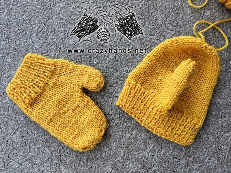 knit flat kid's mittens pattern