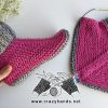 flat knit socks with folded cuff