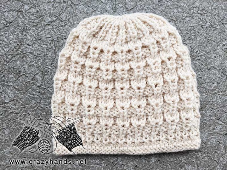 Free Knit Newborn Baby Hat Pattern · Crazy Hands