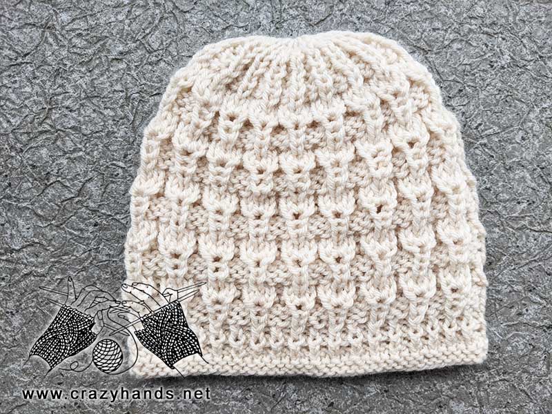 knit newborn baby hat pattern