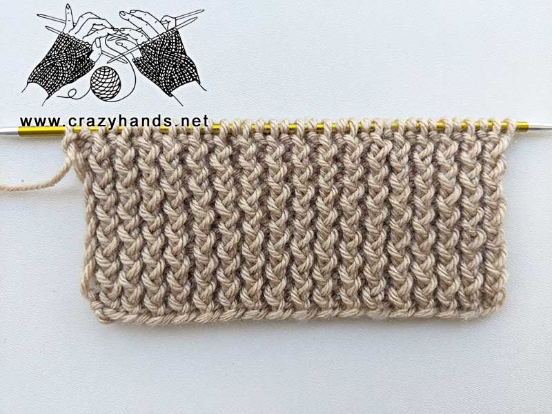 knit twisted rib stitch pattern