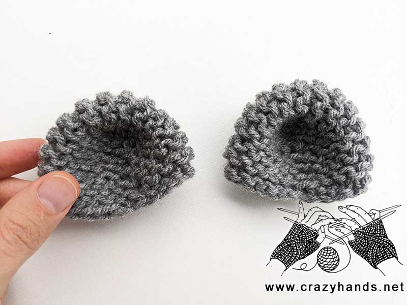 two knit cute bear's ears