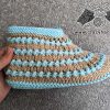 flat knit slipper booties pattern