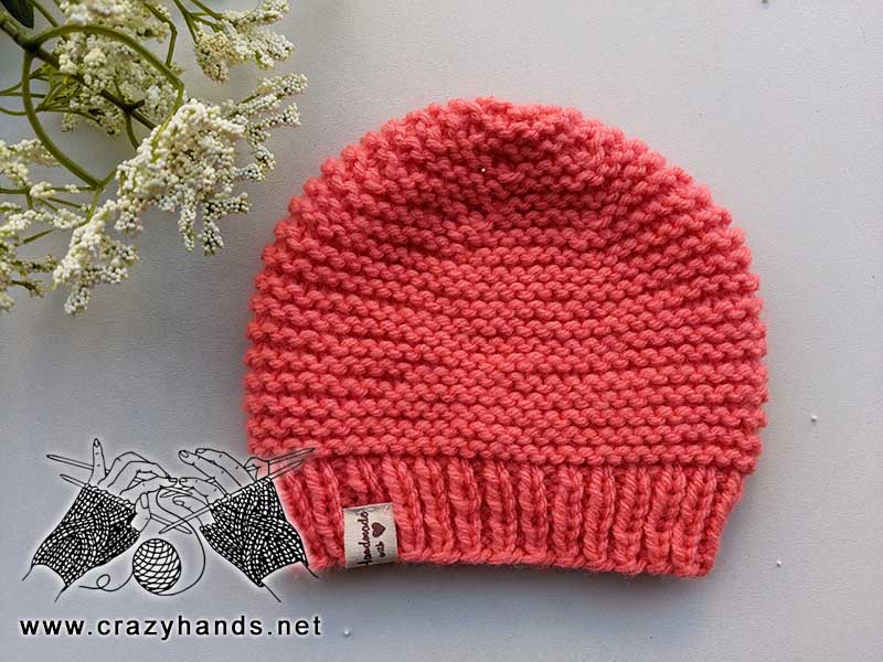 knit newborn baby beanie