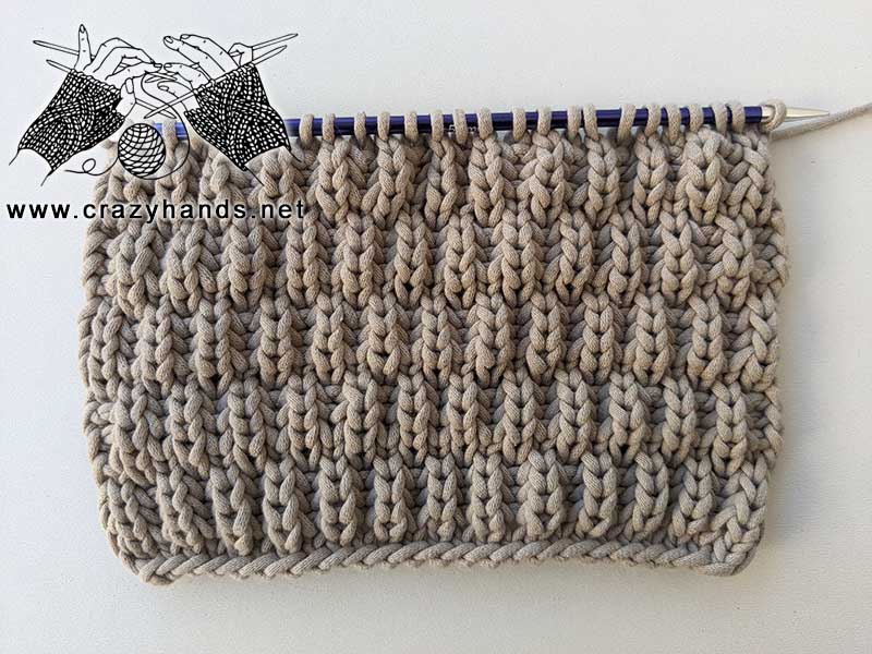 knit fisherman's rib stitch