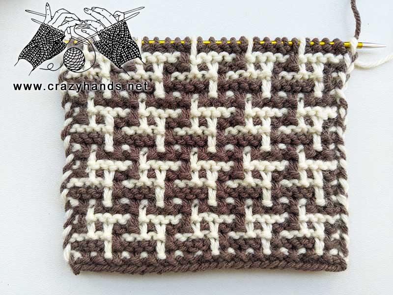 knit slip stitch colorwork pattern