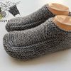 gray flat knit low-cut socks
