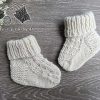 knit newborn baby socks made in round