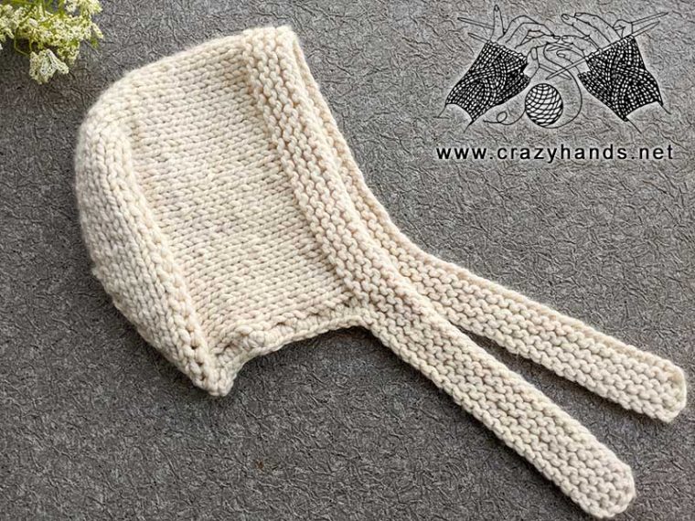 Free Super Bulky Knit Bonnet Pattern · Crazy Hands