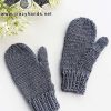 knit toddler mittens with unfolded ribbing