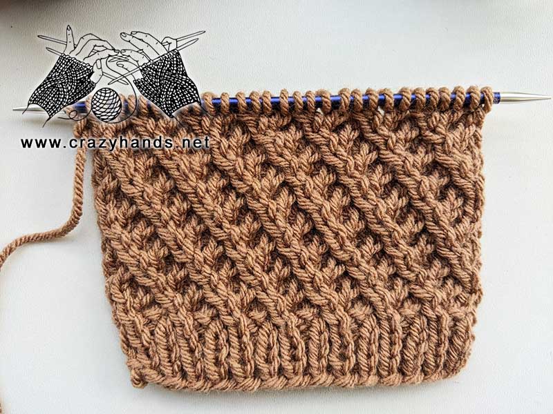 knit wheat stitch pattern