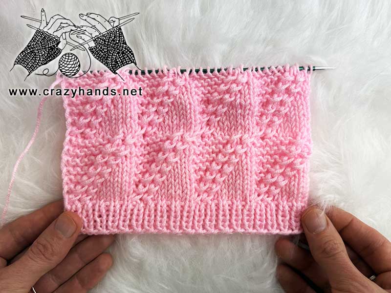 knit blanket stitch