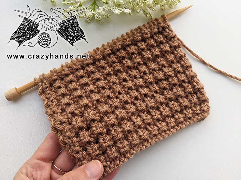 knit broken slip stitch rib