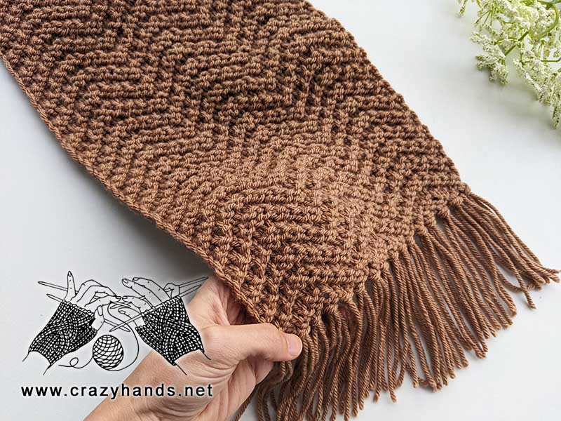 knit reversible scarf