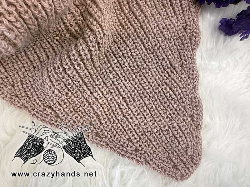 knit baktus scarf - tail-end