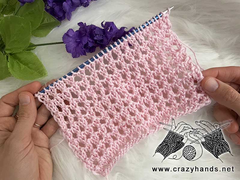 knit mesh stitch