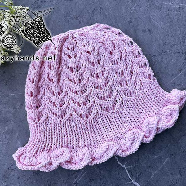 knit summer panama hat pattern