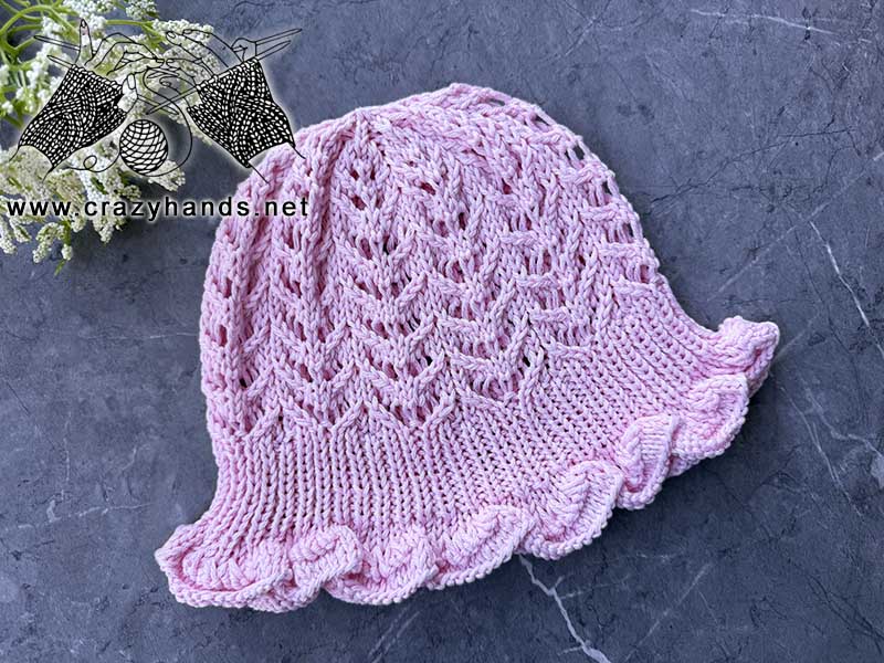 knit summer panama hat pattern